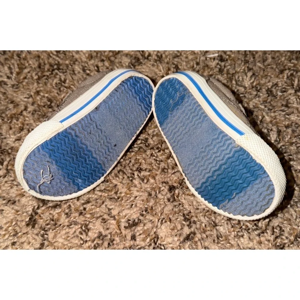 Oshkosh-Genuine Kids-Brown & Blue Canvas Sneakers Size 2